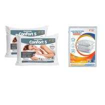 Kit Casal Essencial 2 Trav. Macios e 2 Capas Protetoras