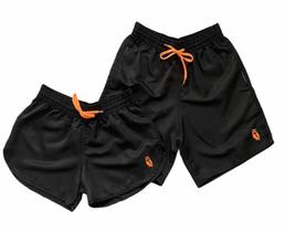 Kit Casal Mozao Moda Praia Florido Shorts Iguais Casal Top