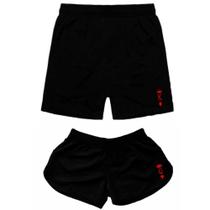 Kit Casal Mozão Short Tactel Moda Praia Combinando Iguais Verão Kit Casal Mozão Short Tactel Moda Praia Combinando Iguais Verão