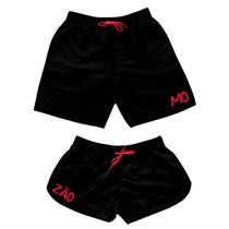 Kit Casal Mozão Shorts Iguais Moda Praia Bermudas Combinando