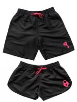 Kit Casal Namorados Moda Praia Estampa De Chave e Cadeado Kit Casal Namorados Moda Praia Estampa De Chave e Cadeado