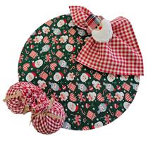 Kit Casal Noel Natal 4 Lugares Capa Sousplat Guard PG