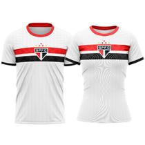 Kit Casal São Paulo Camisa Stencil + Baby Look Stencil