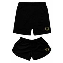 Kit Casal Short Moda Praia Bermudas Combinando Iguais Verão