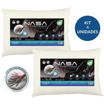 Kit Casal Travesseiro Da Nasa Alto Macio Antialérgico