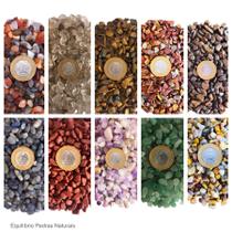 Kit Cascalho 1kg 10 Tipos Pedras Artesanato Chakras Orgonite