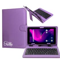 Kit Case Capa com teclado Rosa Tablet Vision 7 Polegadas Princess estampa + caneta touch Kit Case Capa com teclado Rosa Tablet Vision 7 Polegadas Princess estampa + caneta touch