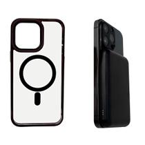 Kit case + carregador compativel magsafe compatível iphone 13 - INFINITY