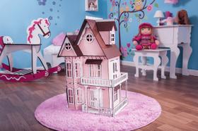 Kit Casinha Bonecas Polly Mirian + 34 Moveis P+b - Darama Kit Casinha Bonecas Polly Mirian + 34 Moveis P+b - Darama