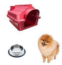 Kit Casinha Cachorro N1 + Tigela Inox Oferta Chalesco 150ML Kit Casinha Cachorro N1 + Tigela Inox Oferta Chalesco 150ML