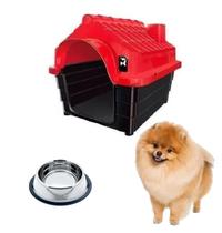 Kit Casinha Cachorro N1 + Tigela Inox Oferta Chalesco 150ML