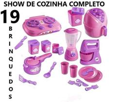 Kit Casinha Comidinha Cozinha Infantil Completa 19 Peças