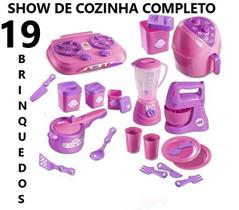 Kit Casinha Comidinha Cozinha Infantil Completa 19 Peças