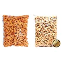 Kit Castanha De Caju Torrada De Qualidade Premium Inteira Mais Castanha De Caju Natural Assada 2 Kgs Kit Castanha De Caju Torrada De Qualidade Premium Inteira Mais Castanha De Caju Natural Assada 2 Kgs