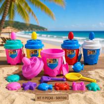 Kit Castelo Balde Praia Infantil Com Acessórios Divertidos Para Crianças Cores Sortidas Kit Castelo Balde Praia Infantil Com Acessórios Divertidos Para Crianças Cores Sortidas