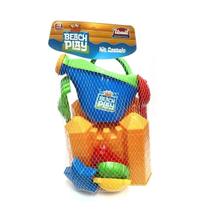 Kit Castelo De Praia Laranja Com Regador Beach Play Usual 431