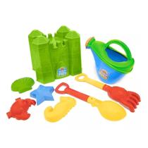 Kit Castelo De Praia Verde Com Regador Beach Play Usual 431
