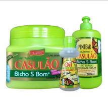 Kit Casulão Com 3 Produtos Casulao 500 Casulão 280 Reparador Bicho da Seda 30ml Kit Casulão Com 3 Produtos Casulao 500 Casulão 280 Reparador Bicho da Seda 30ml