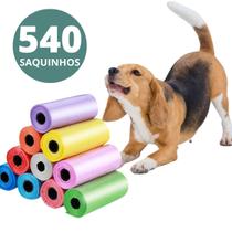 Kit Cata Caca 540 Saquinhos Higiênicos Para Cachorro Gato Pet