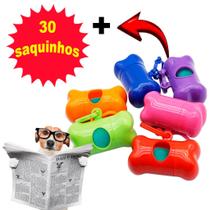Kit Cata Caca Higiênico Cachorro Gato 30 Saquinhos