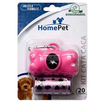Kit Cata Caca HomePet Saquinhos Cata Cocô Biodegradáveis e Porta Saquinhos Mosquetão Metálico para Passeios com Cachorro Kit Cata Caca HomePet Saquinhos Cata Cocô Biodegradáveis e Porta Saquinhos Mosquetão Metálico para Passeios com Cachorro