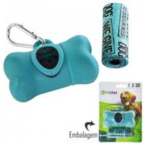 Kit cata caca petmart azul 2 rolos