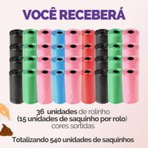 Kit Cata Caca Rolinhos C/ 15 Sacos De Lixo Cada Coco Pet Gato E Cachorro - Escolha Seu Kit