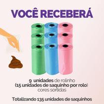 Kit Cata Caca Rolinhos C/ 15 Sacos De Lixo Cada Coco Pet Gato E Cachorro - Escolha Seu Kit