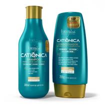 Kit Catiônica Shampoo 300ml e Condicionador 200g Forever Liss Kit Catiônica Shampoo 300ml e Condicionador 200g Forever Liss