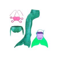 kit Cauda de Sereia Infantil com Biquíni e Monofin kit Cauda de Sereia Infantil com Biquíni e Monofin