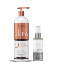 Kit Cauter Gloss e Óleo Capilar Elixir Light Borabella Kit Cauter Gloss e Óleo Capilar Elixir Light Borabella