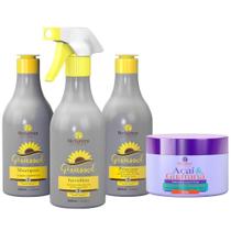 Kit Cauterização + Máscara Açaí 300g Natureza Cosméticos