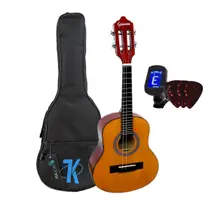 Kit Cavaco / Cavaquinho Acústico + Capa Simples + Afinador + 3 Palhetas -- Giannini CS14 -- Natural- Linha Estudante / Iniciante Kit Cavaco / Cavaquinho Acústico + Capa Simples + Afinador + 3 Palhetas -- Giannini CS14 -- Natural- Linha Estudante / Iniciante