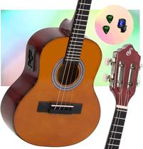 Kit Cavaco Giannini Elétrico CS14 EP NT Natural Brilhante com Afinador e Palhetas