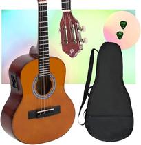 Kit Cavaco Giannini Elétrico CS14 EP NT Natural Brilhante com Capa e Palhetas