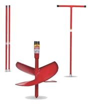 Kit Cavadeira Espiral Broca Trado Perfurar Solo 10 Polegadas + Cabo + 2 Extensor 1 Metro 3/4 Kit Cavadeira Espiral Broca Trado Perfurar Solo 10 Polegadas + Cabo + 2 Extensor 1 Metro 3/4