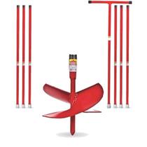 Kit Cavadeira Trado Espiral Broca Perfurar Solo 12 Polegadas + Cabo T + 6 Extensor 1 Metro Kit Cavadeira Trado Espiral Broca Perfurar Solo 12 Polegadas + Cabo T + 6 Extensor 1 Metro