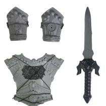 Kit Cavaleiro Medieval Águia com Espada, Peitoral e Braceletes