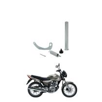 Kit Cavalete Central Honda Titan Cg Fan 150 Todos os anos Completo Pino Mola Meia Lua Borracha Batente