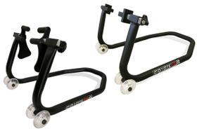 Kit Cavalete Dianteiro + Cavalete Traseiro Coyote - Modelo TOP 4 Rodinhas Kit Cavalete Dianteiro + Cavalete Traseiro Coyote - Modelo TOP 4 Rodinhas