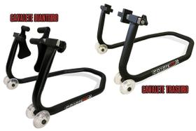 Kit Cavalete Dianteiro + Cavalete Traseiro Coyote - Modelo TOP 4 Rodinhas