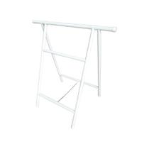 Kit Cavalete Multiuso Tubolar Dobrável com 2 Peças 90cm X1 Metro, Branco - Metalfer Kit Cavalete Multiuso Tubolar Dobrável com 2 Peças 90cm X1 Metro, Branco - Metalfer