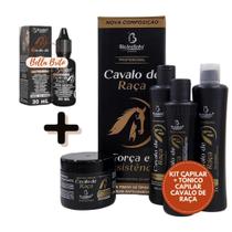 Kit cavalo de raça 4 itens + tonico capilar 30 ml