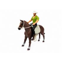 Kit Cavalo e Boneco em Vinil DB Play - Realista, Texturizado e Toque Macio