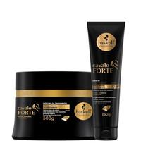 Kit Cavalo Forte 1 Máscara 300ml 1 Leave In 150g Haskell