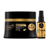 Kit Cavalo Forte 1 Máscara 300ml 1 Selante de pontas 35ml Haskell Kit Cavalo Forte 1 Máscara 300ml 1 Selante de pontas 35ml Haskell