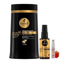 Kit Cavalo Forte 1 Máscara 900ml 1 Selante de pontas 35ml Haskell + Presente Lourre 15ml Kit Cavalo Forte 1 Máscara 900ml 1 Selante de pontas 35ml Haskell + Presente Lourre 15ml