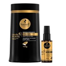 Kit Cavalo Forte 1 Máscara 900ml 1 Selante de pontas 35ml Haskell Kit Cavalo Forte 1 Máscara 900ml 1 Selante de pontas 35ml Haskell