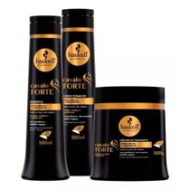 Kit Cavalo Forte Haskell 500ml Shampoo, Condicionador e Máscara Kit Cavalo Forte Haskell 500ml Shampoo, Condicionador e Máscara