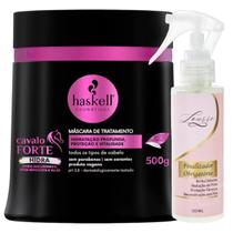 Kit Cavalo Forte Hidra Máscara 500ml Haskell + Finalizador Obrigatório Lourre 120ml